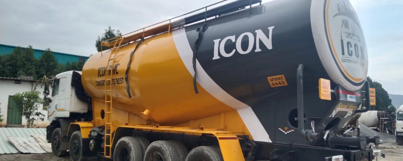 ICON branded cement tanker